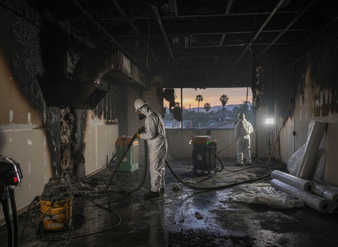 Commercial Fire Restoration in Sherman Oaks, CA