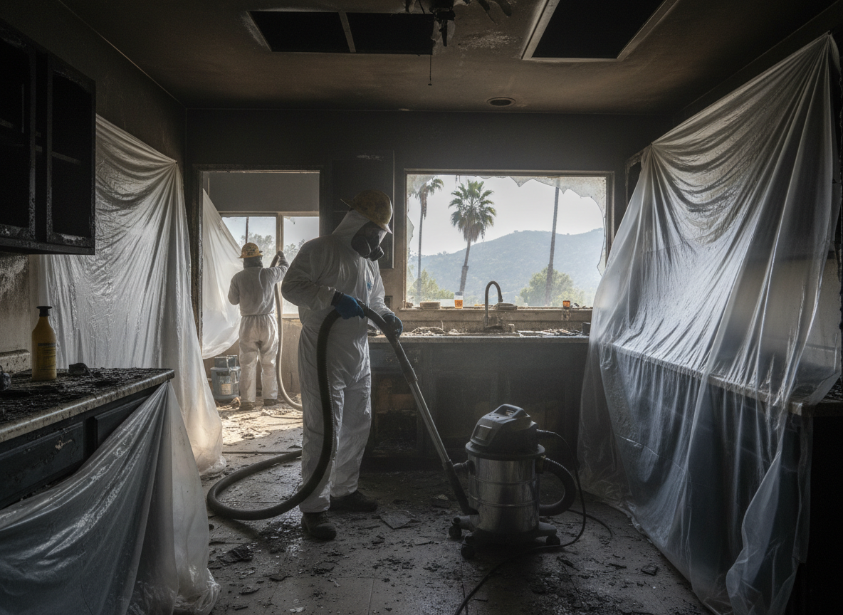 Fire Damage Clean Up in Sherman Oaks, CA