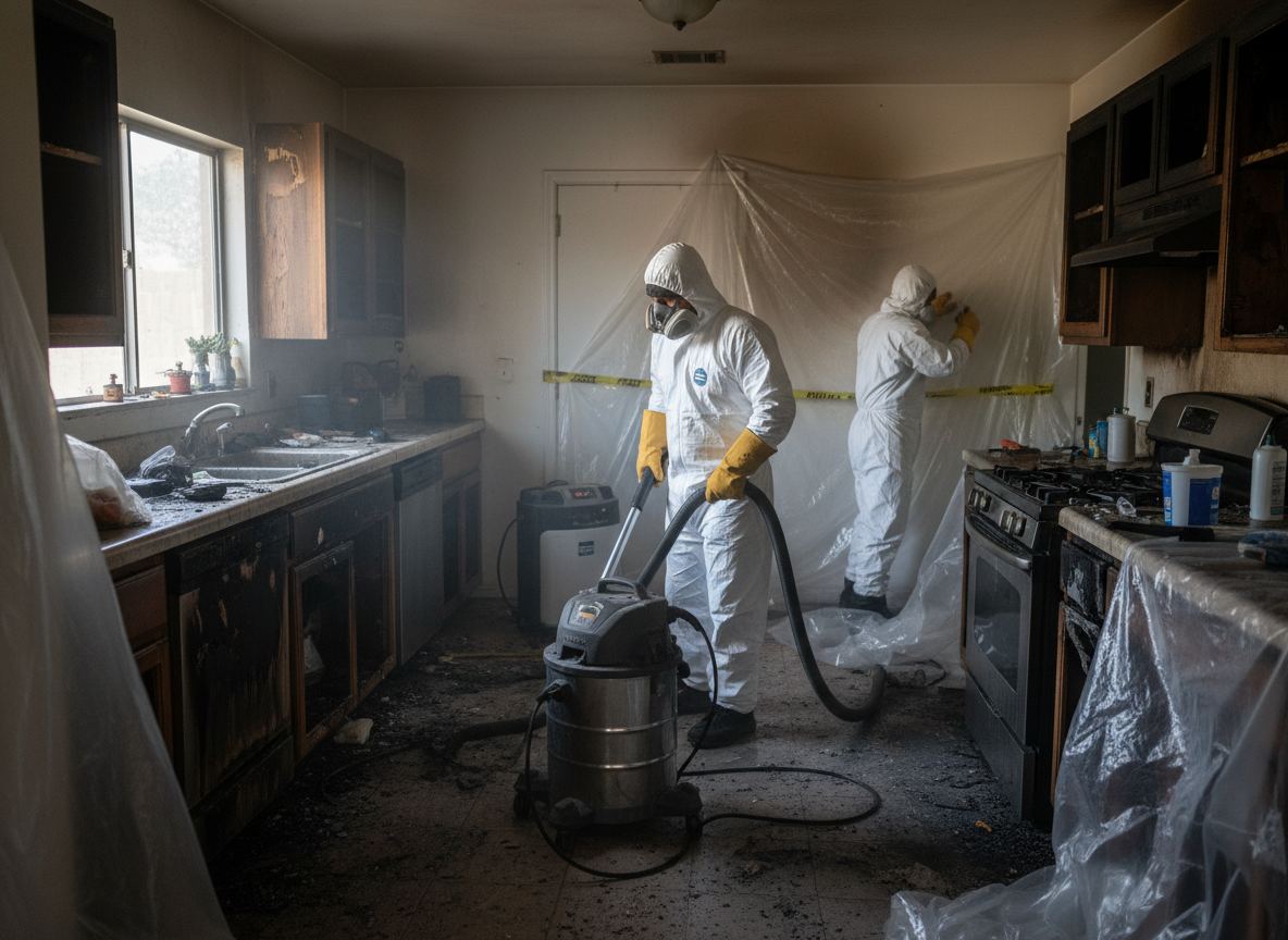 Kitchen Fire Cleanup in Sherman Oaks, CA